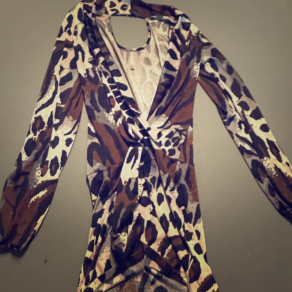 Leopard print dress